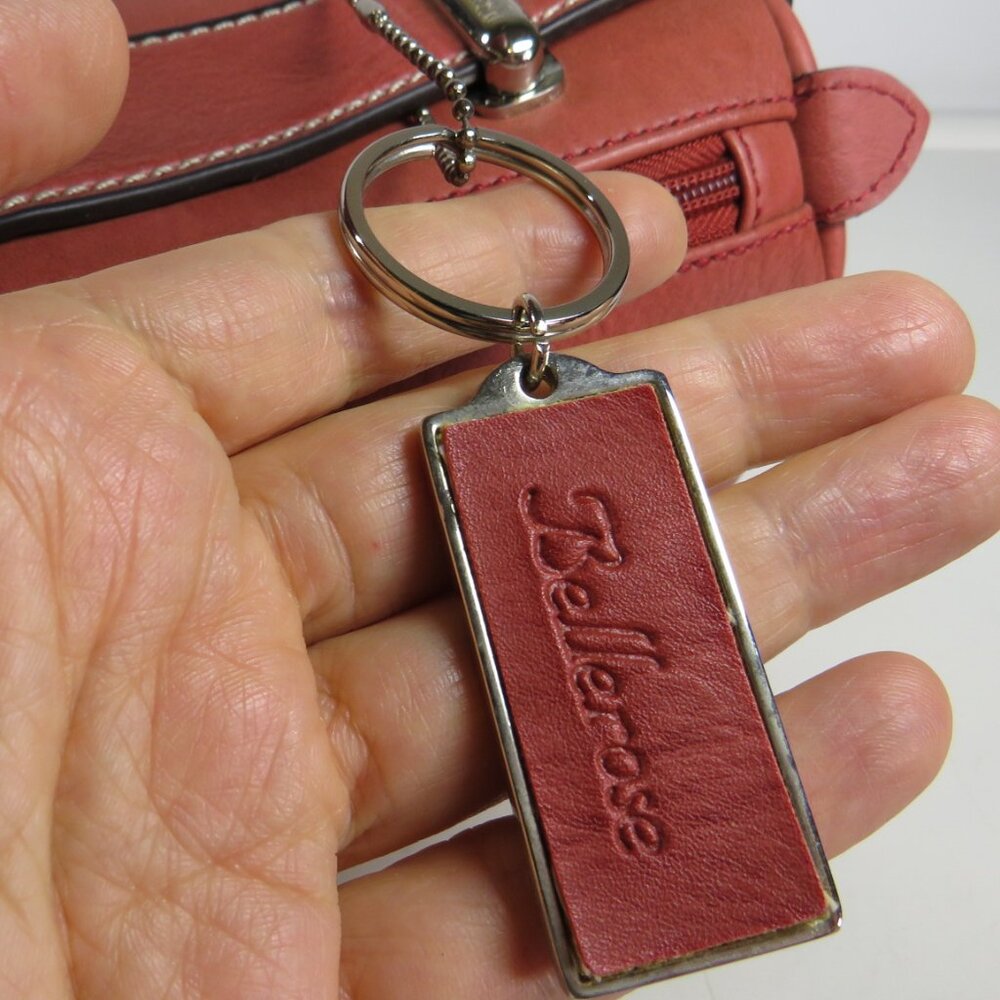 Bellerose Terracotta Leather Baguette Bag with Key Charm - Picture 6 of 10